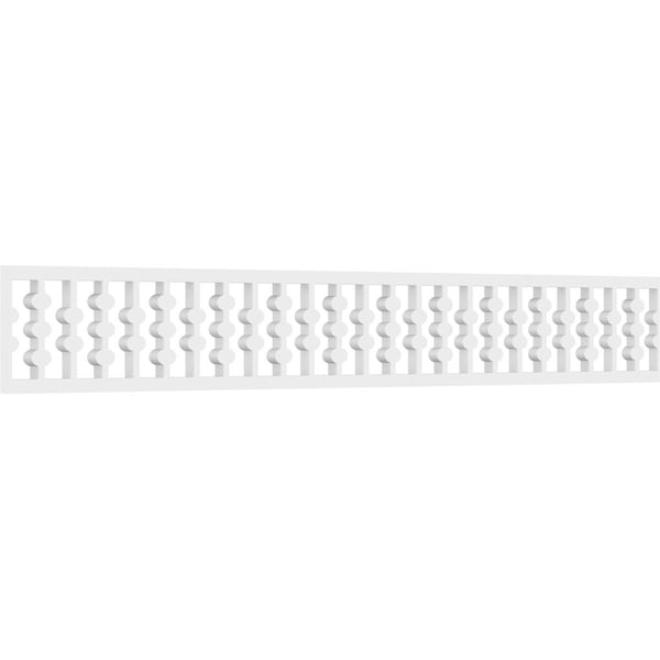 Ekena Millwork Bridgeport Architectural Grade PVC Running Trim, 6"H x 5/8"P x 48"L RUNP06X0625X48BRD - main
